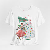 Kate McEnroe New York Mid Century Modern Christmas T-Shirt, Retro 50s Holiday Tee, Vintage Kitsch Festive Christmas ApparelT-Shirts73505172477423724762