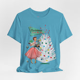 Kate McEnroe New York Mid Century Modern Christmas T-Shirt, Retro 50s Holiday Tee, Vintage Kitsch Festive Christmas ApparelT-Shirts73505172477423724762