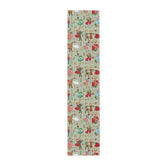 Kate McEnroe New York Mid Century Modern Christmas Table Runner, Retro Vintage 50s Holiday Dining LinenTable Runners28558370715194370352