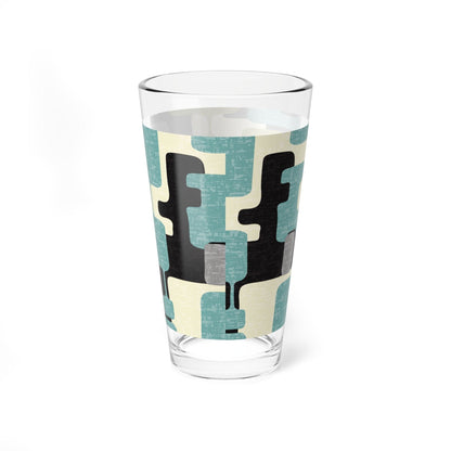 Kate McEnroe New York Mid Century Modern Cocktail Glass, Retro Drinkware, Geometric Pint GlassMixing Glasses16656397560836183106
