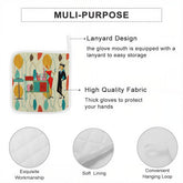 Kate McEnroe New York Mid Century Modern Cocktail Party Pot Holders, Kitschy MCM Set of 2Pot HoldersnXhalIB2du