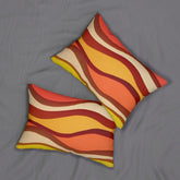 Kate McEnroe New York Mid Century Modern Colorful Wavy Abstract Lumbar PillowLumbar Pillows18754456367335523645