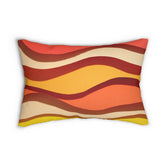 Kate McEnroe New York Mid Century Modern Colorful Wavy Abstract Lumbar PillowLumbar Pillows18754456367335523645