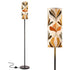 Kate McEnroe New York Mid Century Modern Danish Floral Floor Lamp, Retro Fall Accent LightSlim Floor LampsCTh4Ywxzvi