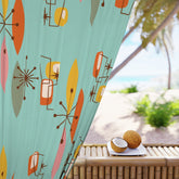 Kate McEnroe New York Mid Century Modern Diamond Starburst Blackout Curtain, Retro Geometric MCM Window PanelWindow Curtains27528219412000149384