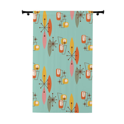 Kate McEnroe New York Mid Century Modern Diamond Starburst Blackout Curtain, Retro Geometric MCM Window PanelWindow Curtains27528219412000149384