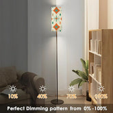Kate McEnroe New York Mid Century Modern Diamond Starburst Lamp, Retro Orange Teal Floor LightFloor LampsxTzPeU4IWp