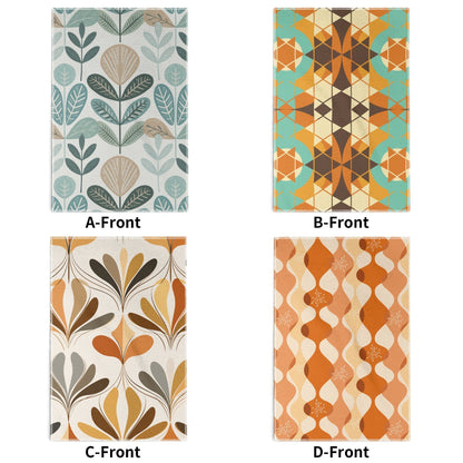 Kate McEnroe New York Mid Century Modern Dish Towel Set, Retro Scandinavian Geometric Kitchen LinensDish TowelsY572VGPW - 1