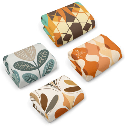 Kate McEnroe New York Mid Century Modern Dish Towel Set, Retro Scandinavian Geometric Kitchen LinensDish TowelsY572VGPW - 1