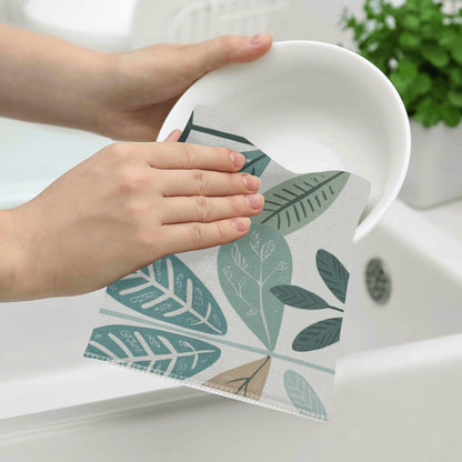 Kate McEnroe New York Mid Century Modern Dish Towel Set, Retro Scandinavian Geometric Kitchen LinensDish TowelsY572VGPW - 1