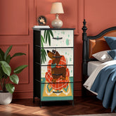 Kate McEnroe New York Mid Century Modern Doxie Dachshund Dresser, Retro Kitsch Wiener Dog Boho Accent FurnitureDressersjBSB9CVX1K