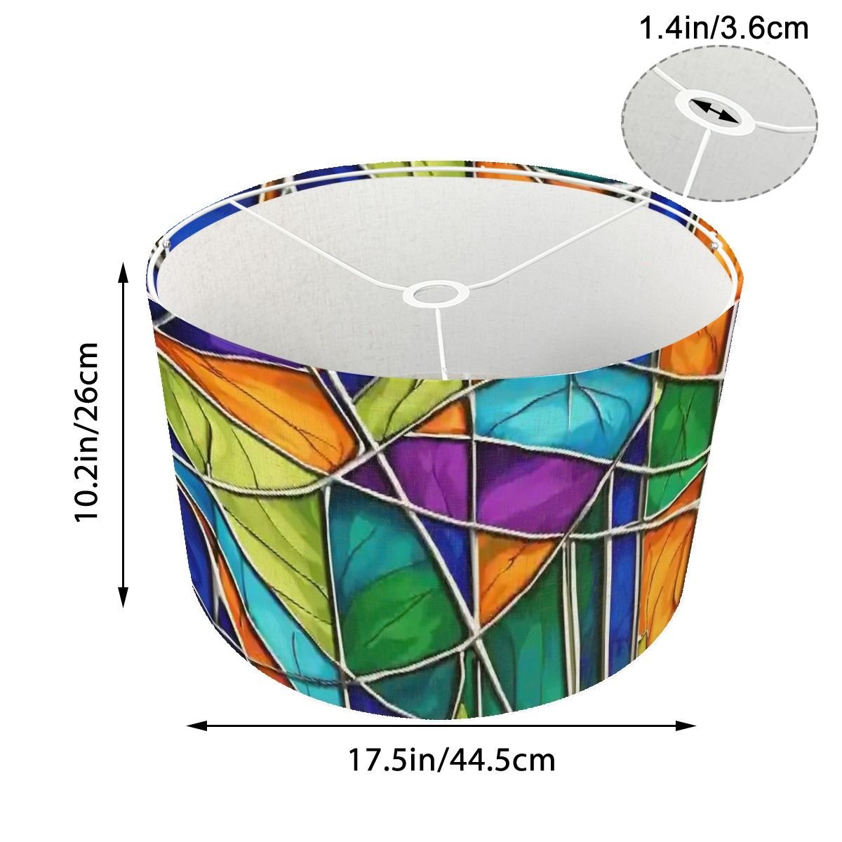 Kate McEnroe New York Mid Century Modern Faux Stained Glass Lamp ShadeLamp ShadesceqXflP5dP