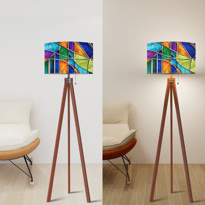 Kate McEnroe New York Mid Century Modern Faux Stained Glass Lamp ShadeLamp ShadesceqXflP5dP