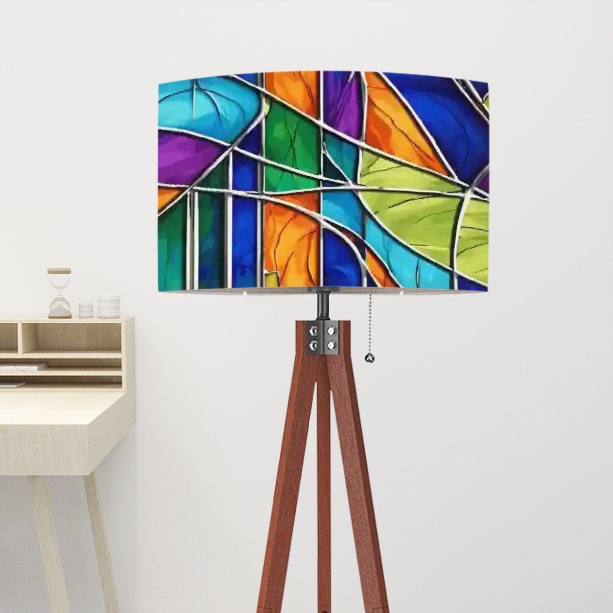 Kate McEnroe New York Mid Century Modern Faux Stained Glass Lamp ShadeLamp ShadesceqXflP5dP