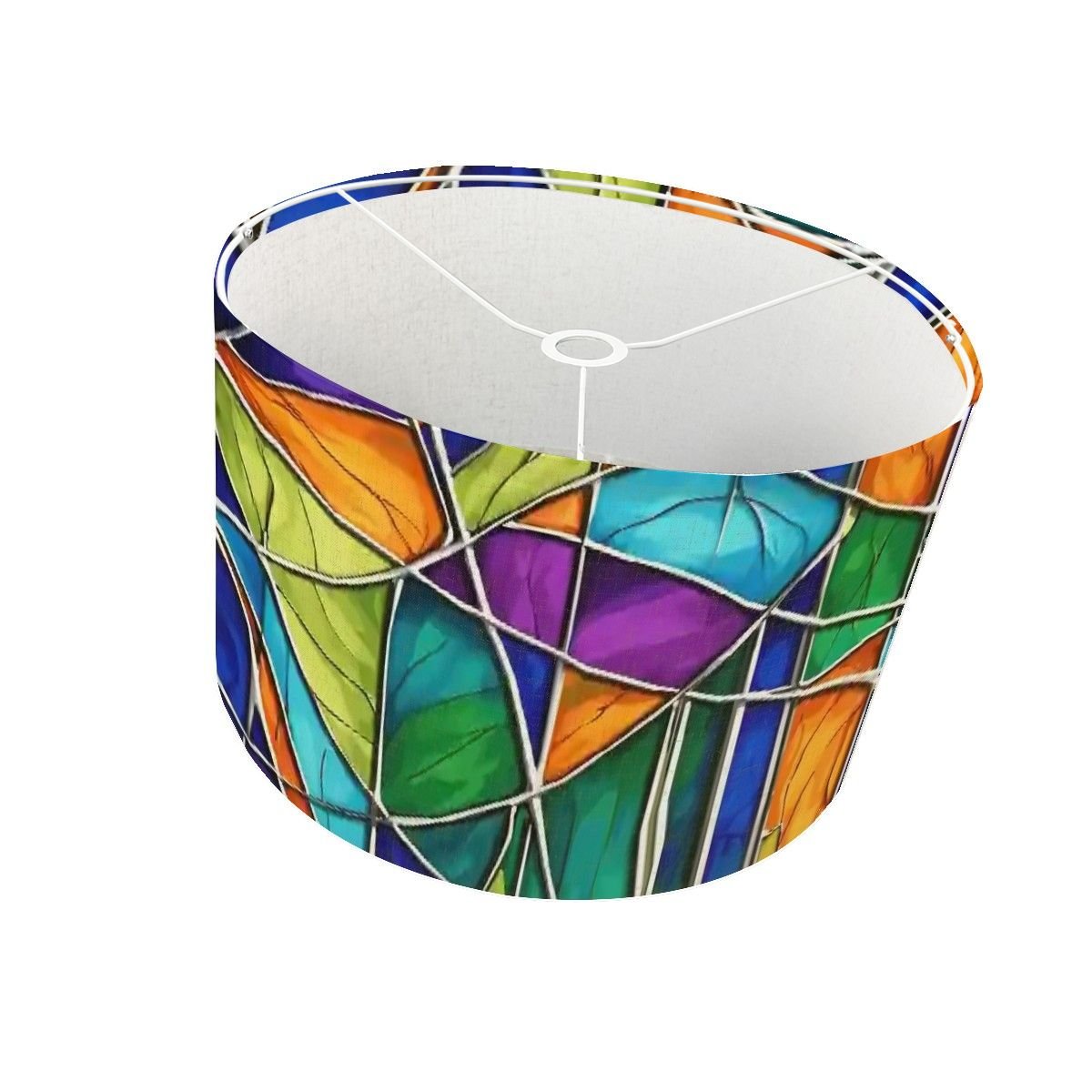 Kate McEnroe New York Mid Century Modern Faux Stained Glass Lamp ShadeLamp ShadesceqXflP5dP