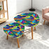 Kate McEnroe New York Mid Century Modern Faux Stained Glass Retro Nesting TablesNesting TablesSaJ80I2GYE