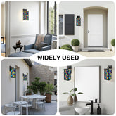Kate McEnroe New York Mid Century Modern Faux Stained Glass Wall SconceWall SconcesrvCveo2Kjp