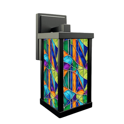 Kate McEnroe New York Mid Century Modern Faux Stained Glass Wall SconceWall SconcesrvCveo2Kjp