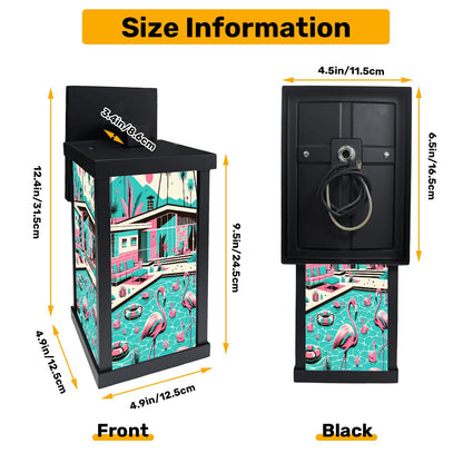 Kate McEnroe New York Mid Century Modern Flamingo Poolside Wall Sconce, Retro Palm Springs Patio Light, 50s MCM Accent LampOutdoor Wall LightswjUo78m5xp