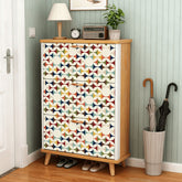 Kate McEnroe New York Mid Century Modern Flip Drawer Shoe Cabinet, Scandinavian Geometric Entryway Organizer, Retro MCM Storage UnitShoe StorageVXXCsEZday