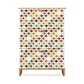 Kate McEnroe New York Mid Century Modern Flip Drawer Shoe Cabinet, Scandinavian Geometric Entryway Organizer, Retro MCM Storage UnitShoe StorageVXXCsEZday