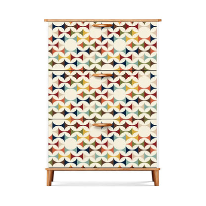 Kate McEnroe New York Mid Century Modern Flip Drawer Shoe Cabinet, Scandinavian Geometric Entryway Organizer, Retro MCM Storage UnitShoe StorageVXXCsEZday