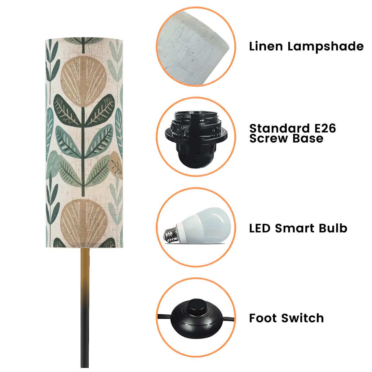 Kate McEnroe New York Mid Century Modern Floor Lamp Scandi Botanical Retro Home DecorSlim Floor LampswYd7e6DBzR