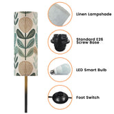 Kate McEnroe New York Mid Century Modern Floor Lamp Scandi Botanical Retro Home DecorSlim Floor LampswYd7e6DBzR
