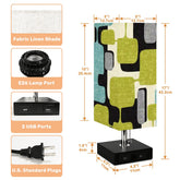 Kate McEnroe New York Mid Century Modern Geometric Abstract Desk LampTable LampstvrVRjHdpn