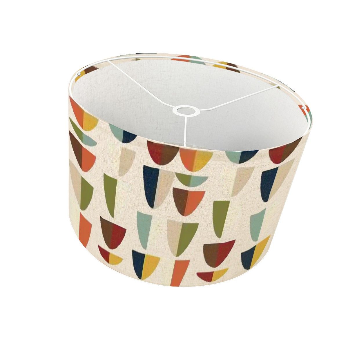 Kate McEnroe New York Mid Century Modern Geometric Abstract Drum Lamp ShadeLamp Shades97sXvq18GO