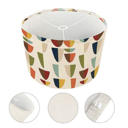 Kate McEnroe New York Mid Century Modern Geometric Abstract Drum Lamp ShadeLamp Shades97sXvq18GO