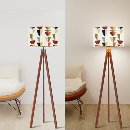 Kate McEnroe New York Mid Century Modern Geometric Abstract Drum Lamp ShadeLamp Shades97sXvq18GO