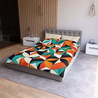 Kate McEnroe New York Mid Century Modern Geometric Abstract Duvet Cover, Retro King, Queen, Twin XL BeddingDuvet Covers28151929953785152021