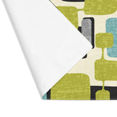 Kate McEnroe New York Mid Century Modern Geometric Abstract Placemats, Retro Teal, Lime Green, Gray, Black MCM Table LinensPlacemats11614579044325381528