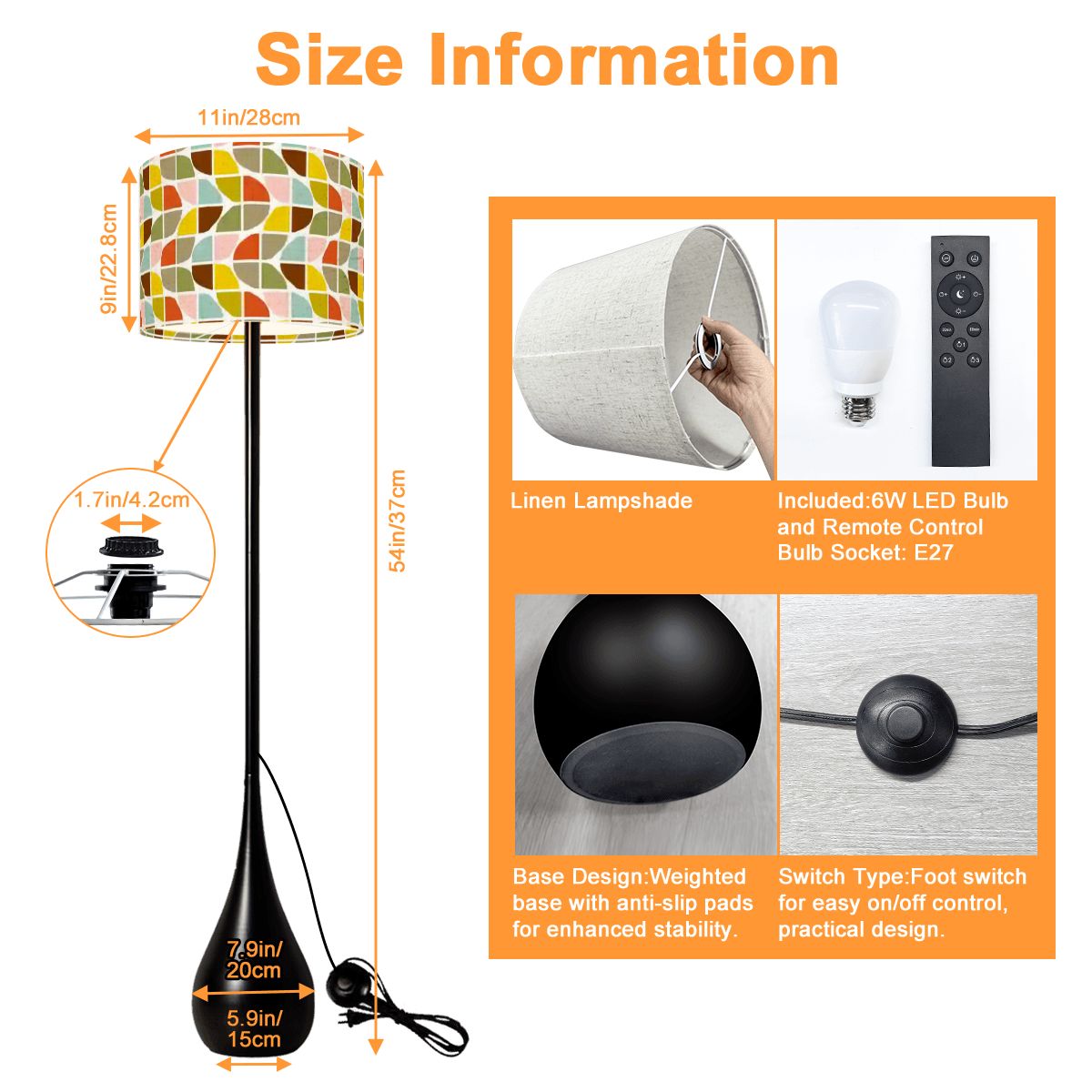 Kate McEnroe New York Mid Century Modern Geometric Boomerang Teardrop Floor LampFloor Lamps4n4QQEGtOY