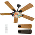 Kate McEnroe New York Mid Century Modern Geometric Ceiling Fan with Light, 50s Retro Starburst AccentCeiling Fansoj0FxzBGPf