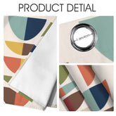 Kate McEnroe New York Mid Century Modern Geometric Curtains, Set of 2 Grommet PanelsWindow CurtainsD3377534