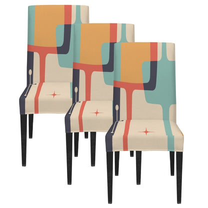 Kate McEnroe New York Mid Century Modern Geometric Dining Chair CoversChair SlipcoversD3231136