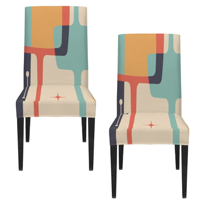 Kate McEnroe New York Mid Century Modern Geometric Dining Chair CoversChair SlipcoversD3231137