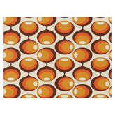 Kate McEnroe New York Mid Century Modern Geometric Groovy Orbs Area Rug, Retro Hippie 70s Orange, Beige, Brown Accent Rug, MCM Living Room, Bedroom Home DecorRugs63744915608795192579