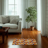 Kate McEnroe New York Mid Century Modern Geometric Groovy Orbs Area Rug, Retro Hippie 70s Orange, Beige, Brown Accent Rug, MCM Living Room, Bedroom Home DecorRugs63744915608795192579