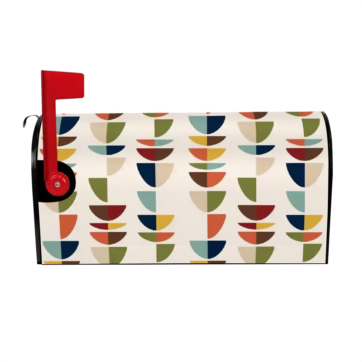 Kate McEnroe New York Mid Century Modern Geometric Magnetic Mailbox CoverMailbox CoversyqCN40MaVw