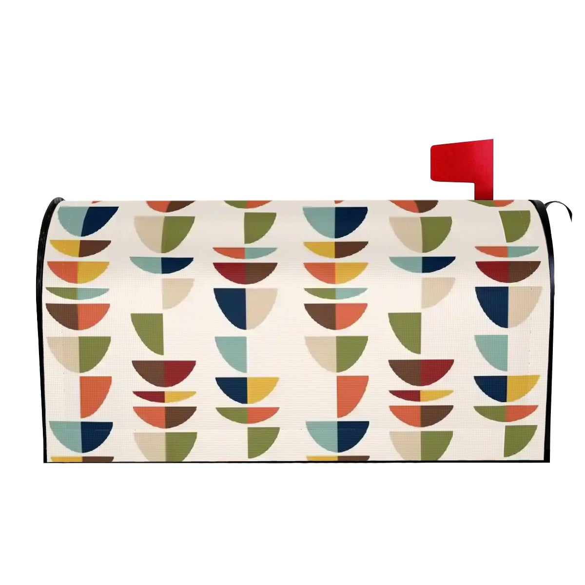 Kate McEnroe New York Mid Century Modern Geometric Magnetic Mailbox CoverMailbox CoversyqCN40MaVw