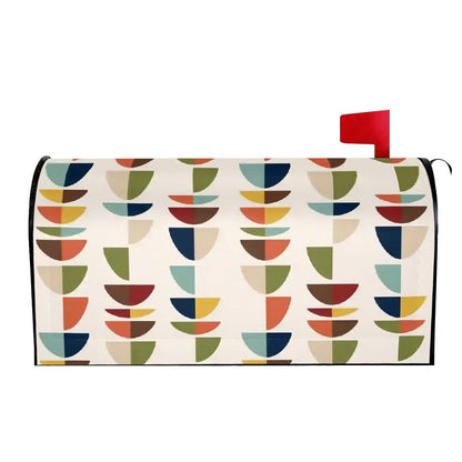 Kate McEnroe New York Mid Century Modern Geometric Magnetic Mailbox CoverMailbox CoversyqCN40MaVw