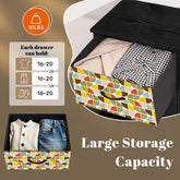 Kate McEnroe New York Mid Century Modern Geometric Retro 4 Drawer Fabric DresserDressersa16dFYFH6I