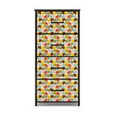 Kate McEnroe New York Mid Century Modern Geometric Retro 4 Drawer Fabric DresserDressersa16dFYFH6I