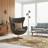 Kate McEnroe New York Mid Century Modern Geometric Retro Throw PillowThrow Pillows17912434434680338131