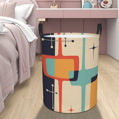Kate McEnroe New York Mid Century Modern Geometric Starburst Laundry BasketBathroom DecoroZAQPJid1U