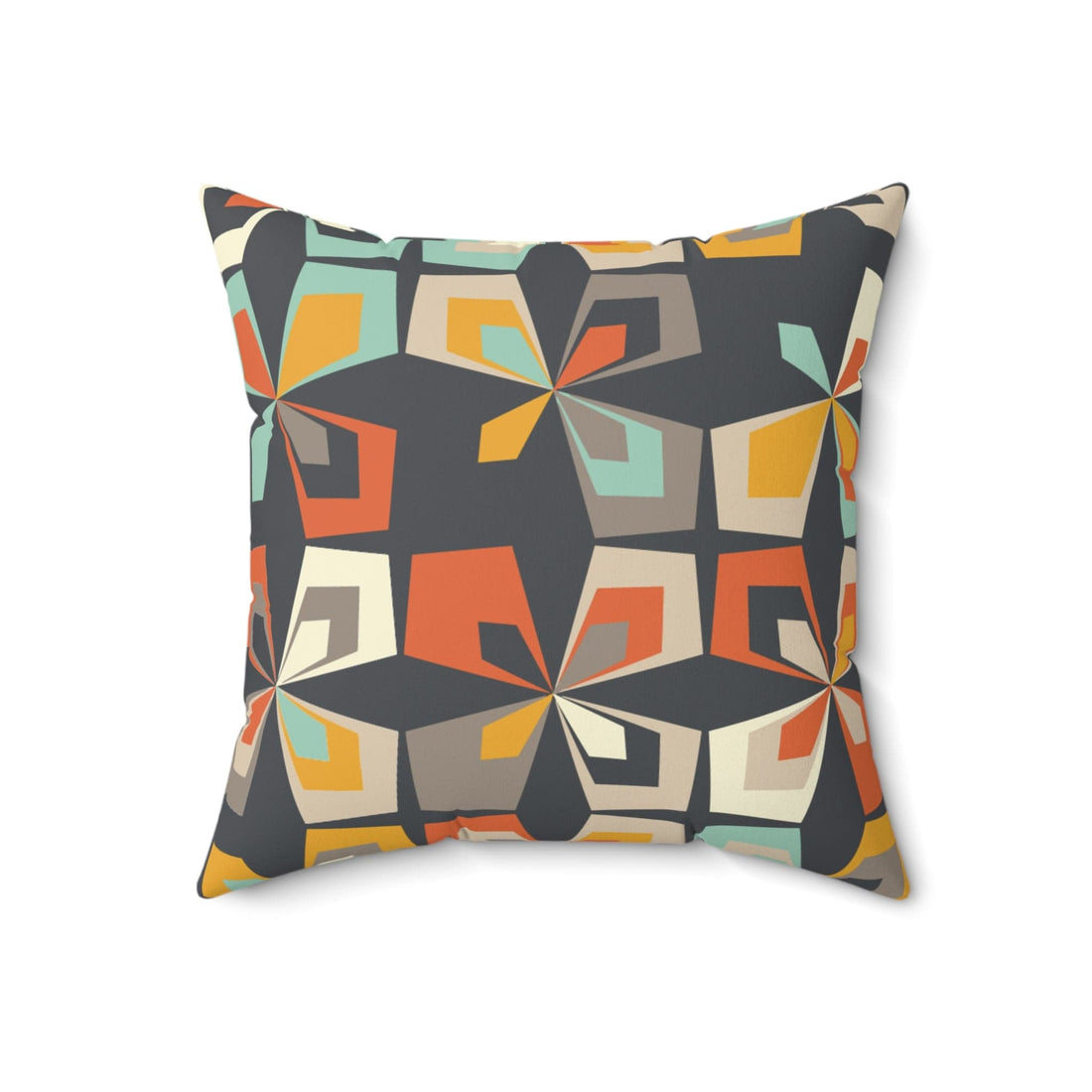 Kate McEnroe New York Mid Century Modern Geometric Throw Pillow with Insert, Retro  Vintage 60s Abstract Floral Living Room, Bedroom Decor Throw Pillows