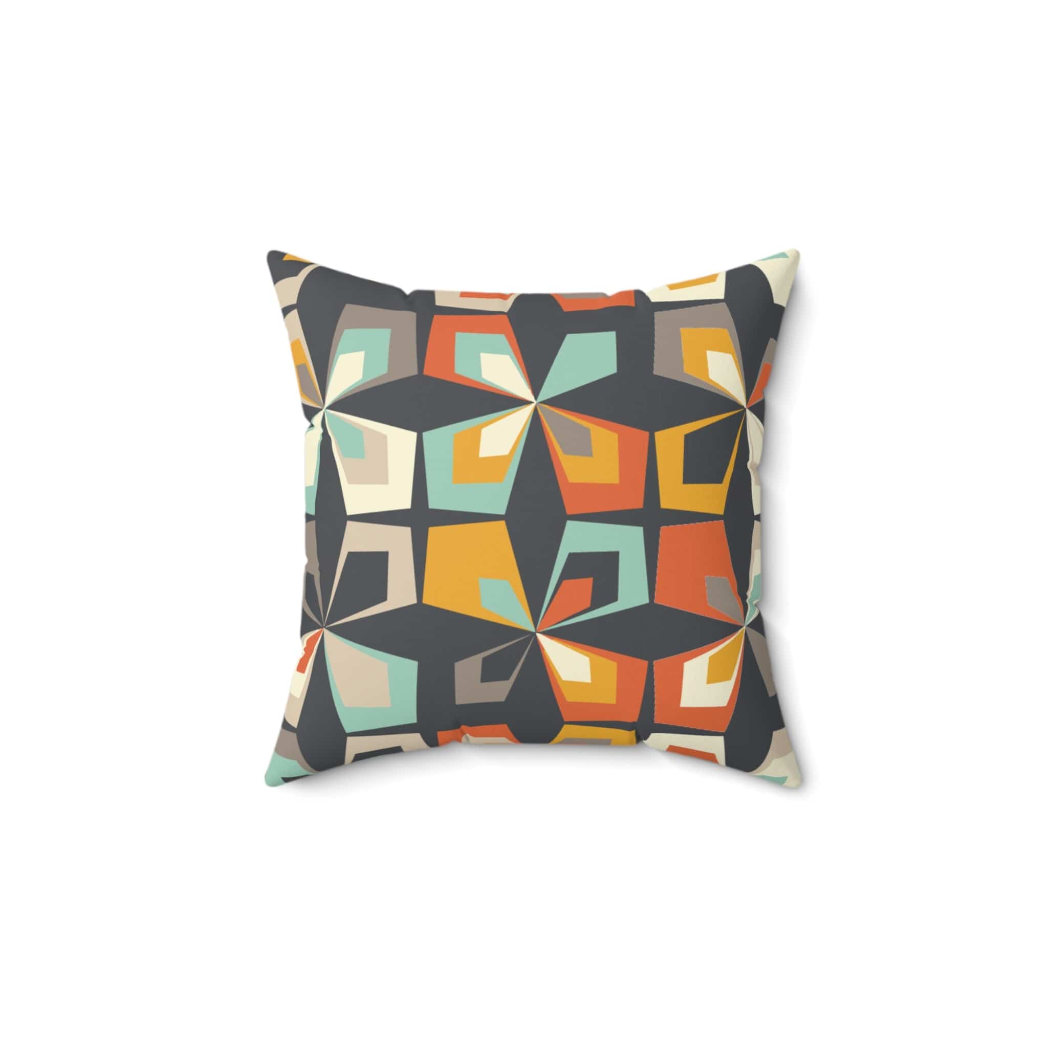 Kate McEnroe New York Mid Century Modern Geometric Throw Pillow with Insert, Retro Vintage 60s Abstract Floral Living Room, Bedroom DecorThrow Pillows33432573668720474081